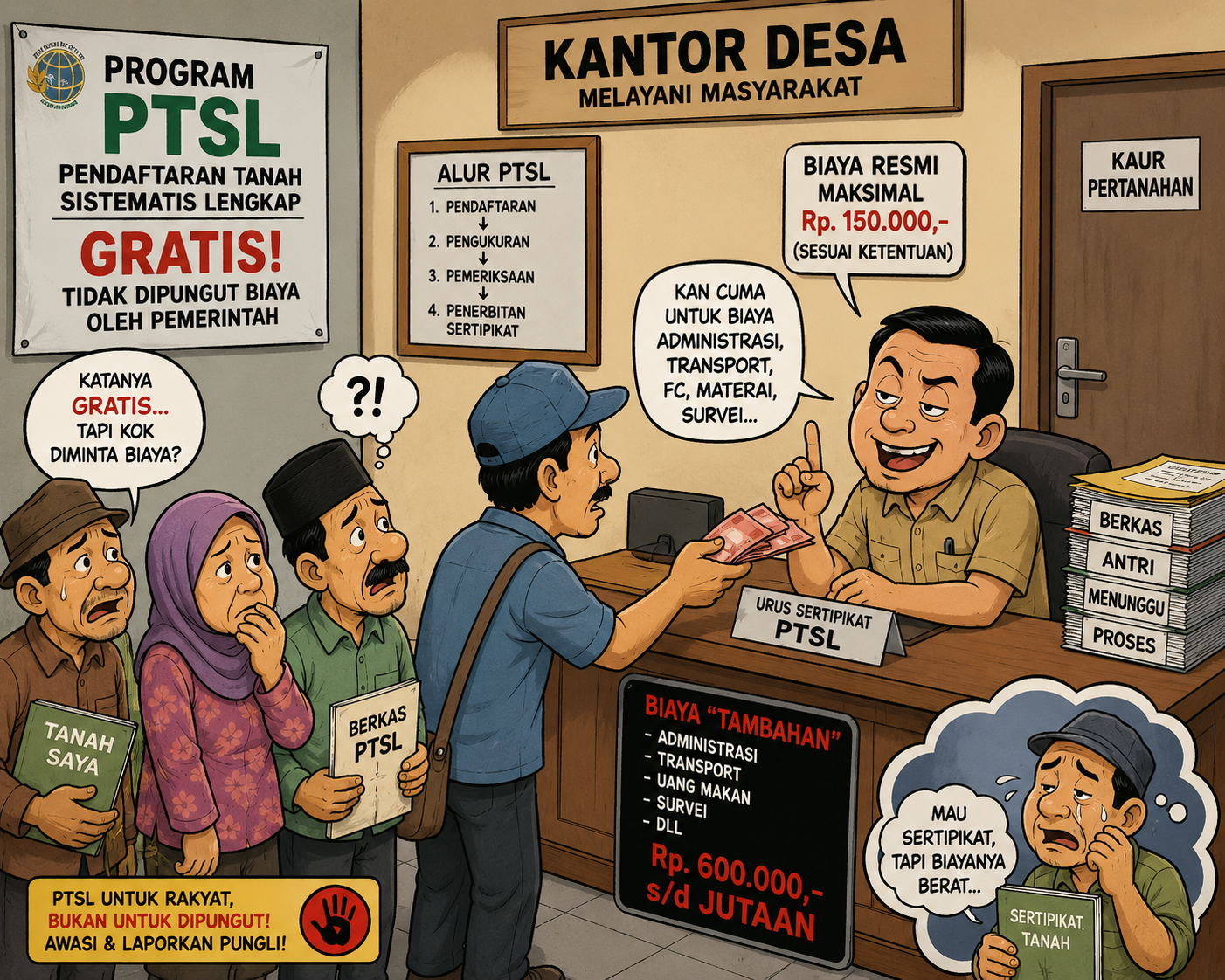 Program PTSL Gratis, Warga Keluhkan Dugaan Pungutan Melebihi Batas Kemampuan